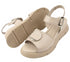 Sandale casual, dama, ANNA VIOTTI, D22-S 488 gri, piele naturala, platforma